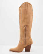Latte % Sandalwood Western Knee High Boots-3