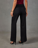 Rugged Charm Stretch High Rise Wide Leg Color Jeans