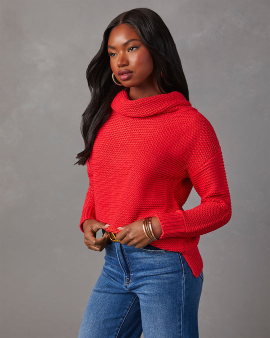Orange % Denise Knit Sweater-2