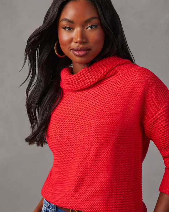 Orange % Denise Knit Sweater-3