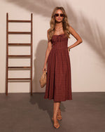 Morning Ritual Plaid Midi Dress