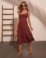Morning Ritual Plaid Midi Dress