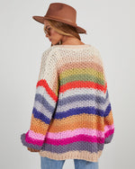 Multi % Oh Happy Day Pocketed Knit Cardigan-4