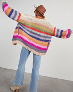 Multi % Oh Happy Day Pocketed Knit Cardigan-2
