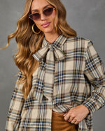 Harvest Escape Cotton Plaid Button Down Top