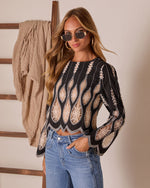 Sevenah Cut Out Lace Top