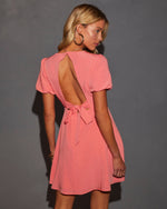 Coral % Maddy Puff Sleeve Baby Doll Mini Dress-6