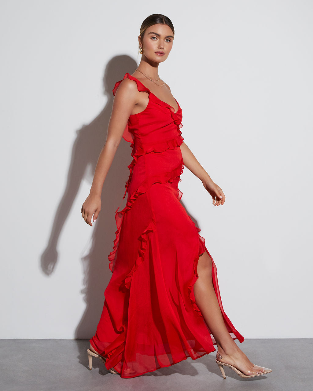 All About Love Chiffon Maxi Dress VICI