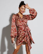 Erin V-Neck Tie Waist Mini Dress