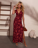 Jiya Bust Tie Maxi Dress