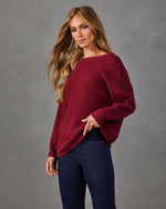 Bellina Knit Wrap Twist Sweater
