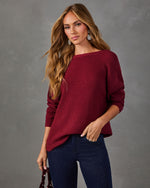 Bellina Knit Wrap Twist Sweater