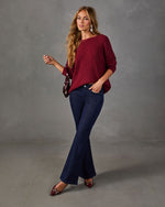 Bellina Knit Wrap Twist Sweater