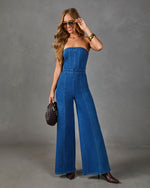 Trendsetter Denim Jumpsuit