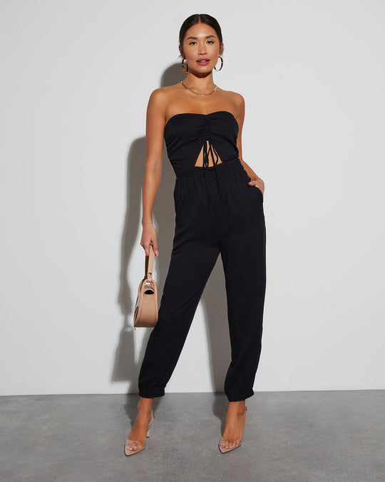 Virginia Pocketed Jumpsuit - Black