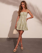 Chic Leisure Abstract Print Mini Dress