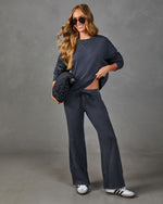Maison Cozy Fleece Long Sleeve Top