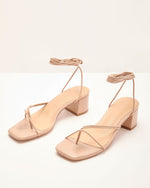 Devinah Vegan Leather Strappy Heels