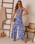 Veniah Abstract Wide Leg Pants