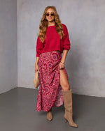 Elouise Cropped Crewneck Sweater