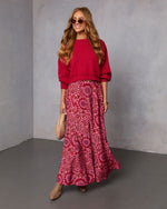 Elouise Cropped Crewneck Sweater