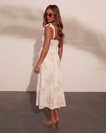 Refined Muse Floral Fit and Flare Midi Dress