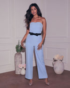 Cristal Strapless Bow Jumpsuit