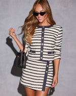 Ellah Contrast Striped Jacket