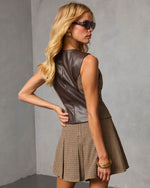 Wellesley Houndstooth Vest Top