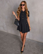 Kourtnie Knit Fit and Flare Mini Dress