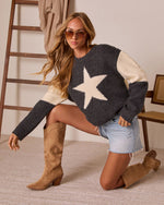 Luna Rae Star Intarsia Sweater