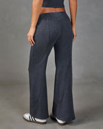 Maison Cozy Drawstring Wide Leg Lounge Pants