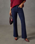 Darling Thing Shimmer Stretch Flare Leg Jeans