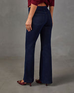 Darling Thing Shimmer Stretch Flare Leg Jeans