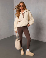 Nayeli Quarter Zip Sherpa Standard Jacket