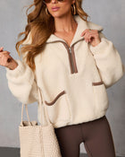 Nayeli Quarter Zip Sherpa Standard Jacket