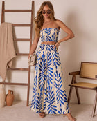 Reynah Tropical Smocked Top