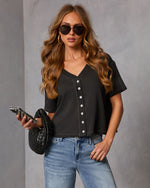 Calm Form Ribbed Knit Top