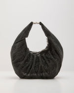 Dazzle Season Ruched Rhinestone Shoulder Bag