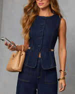 Annise Denim Vest Top