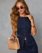 Annise Denim Vest Top