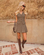 Wellesley Houndstooth Vest Top