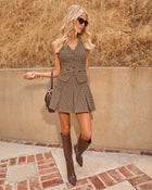 Wellesley Houndstooth Vest Top