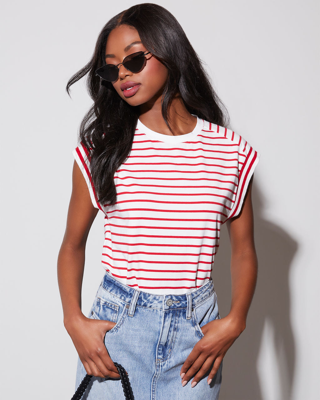 Julane Striped T-Shirt – VICI