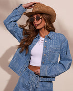 Prairie Canyon Paisley Denim Button Down Top