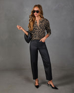 Alissa Knit Animal Print Cardigan