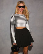 In The Element Striped Cropped Top