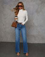 Ivory % Day To Day Turtleneck Knit Top-8