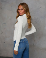 Ivory % Day To Day Turtleneck Knit Top-10