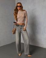 Ash % Slay Mode Abstract Flocked Top-2